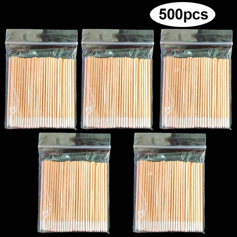 Makeup Cotton Swabs for Eyelash Extension Glue Removal Makeup Cotton Swabs for Eyelash Extension Glue Removal